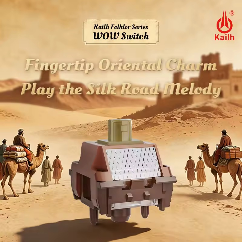 Gaming Keyboard Thocky - Kailh Folklor Series Wow Linear Mechanical