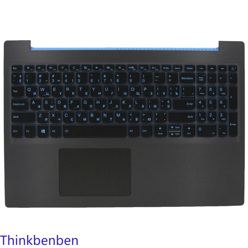 Gaming Keyboard Top - UKR Ukrainian Black Keyboard Upper Case