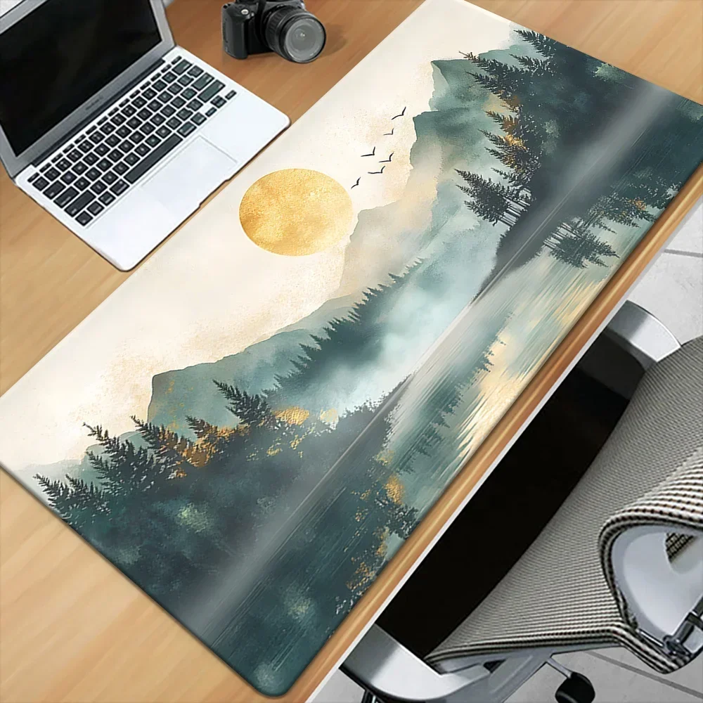 Gaming Keyboard And Mouse - Custom XXL Waterproof Scenic Printed Desk