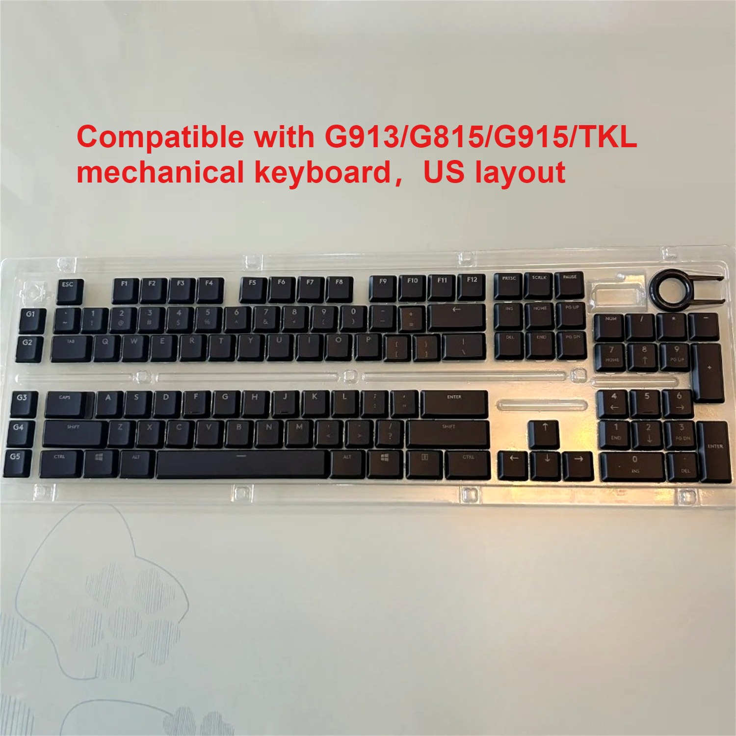 Keyboard Gaming Transparent - Transparent low axis keycaps compatible with