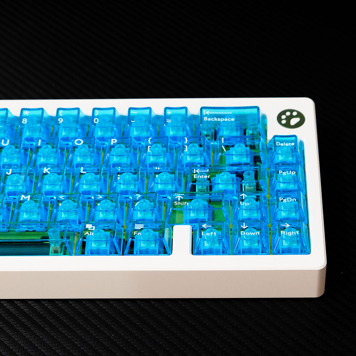 Keyboard Gaming Transparent - For GX87 Hi8 Crush80 Lucky65 Azure