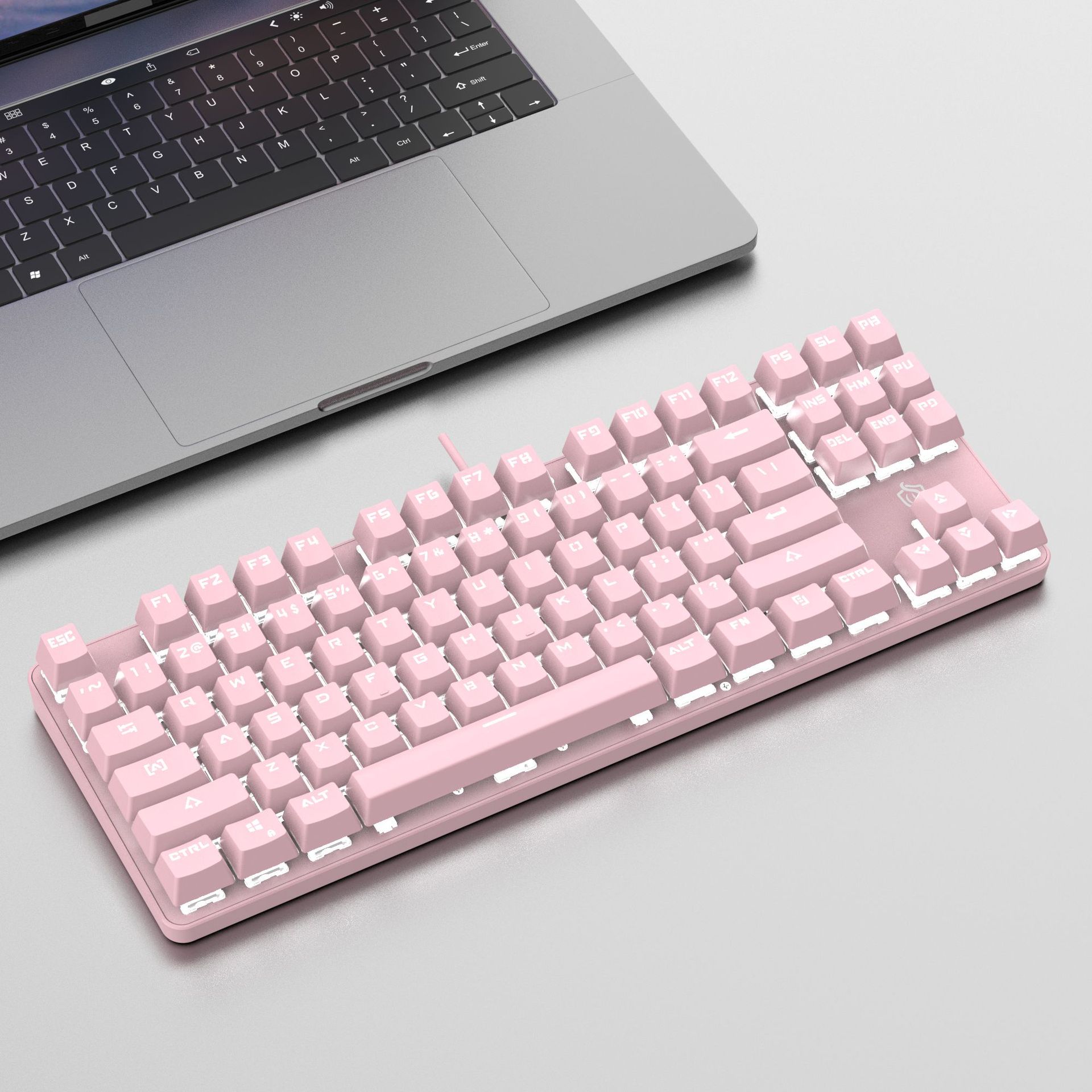 87 Key Mechanical Keyboard Blu - Keyboard Gaming Blue Switch ulasan dan harga