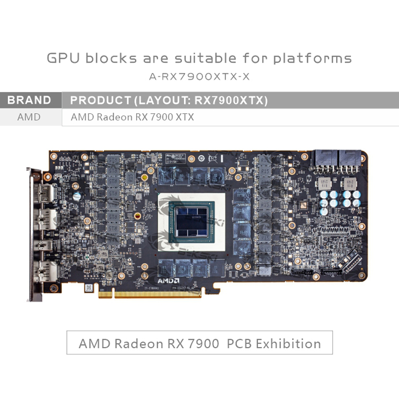 Bykski A-RX7900XTX-X Water Blo - Amd Vga Rx 7900 Xtx ulasan dan harga