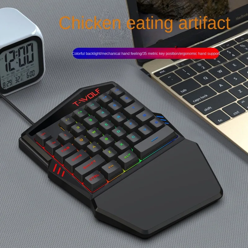 T-WOLF TF900 One Handed Keyboa - Gaming Keyboard Hand ulasan dan harga