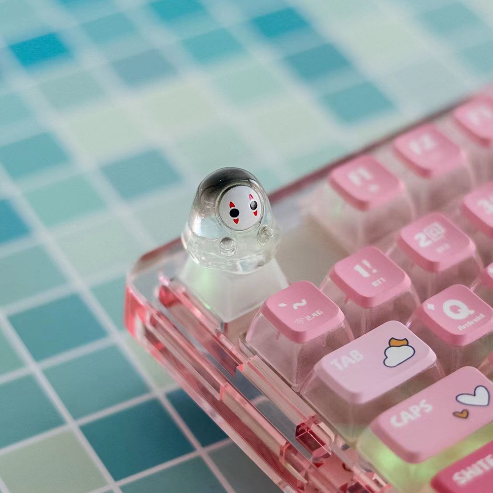 Cartoon Halloween Backlit Clea - Keyboard Gaming Transparent ulasan dan harga