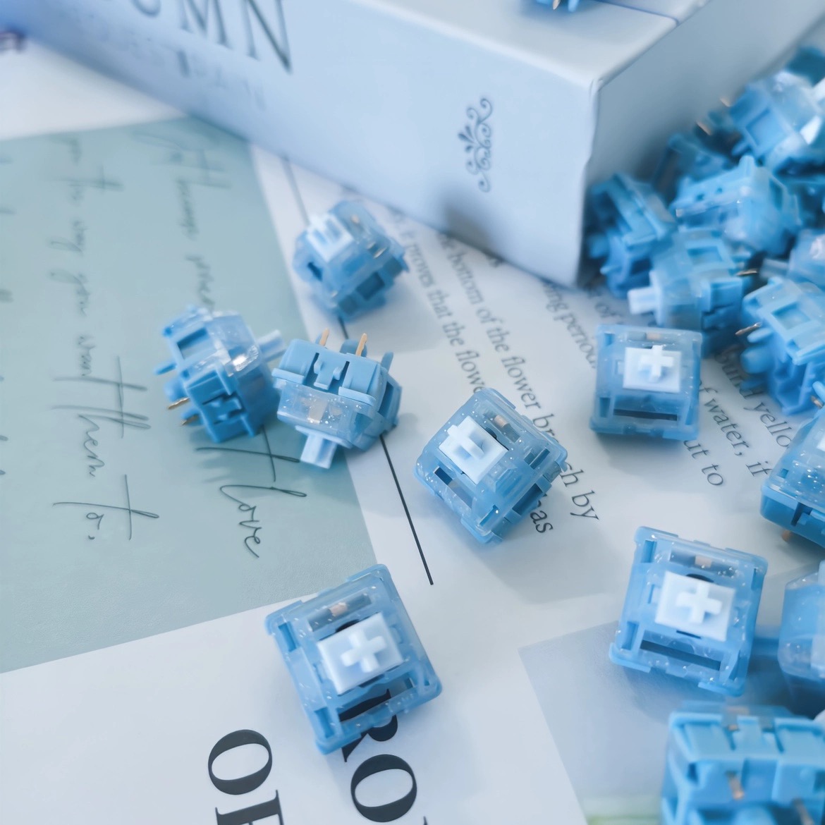 HMX Blue Topa Switch Linear Sw - Keyboard Gaming Blue Switch ulasan dan harga