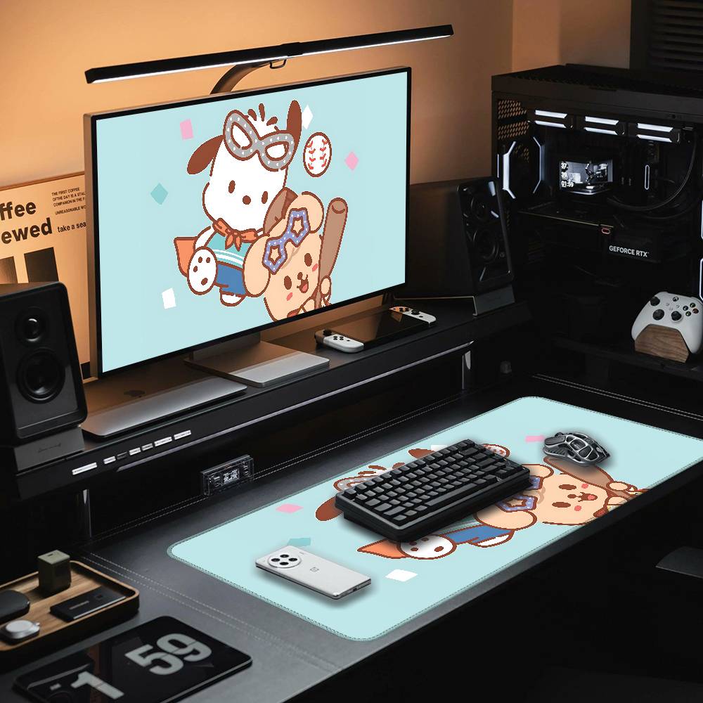 Cute P-Pochacco Mouse Pad Rubb - Gaming Keyboard Top ulasan dan harga
