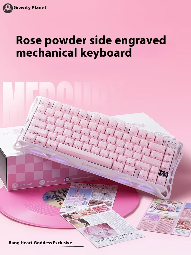 Grava Star Mercury K1 Wireless - Keyboard Gaming Transparent ulasan dan harga