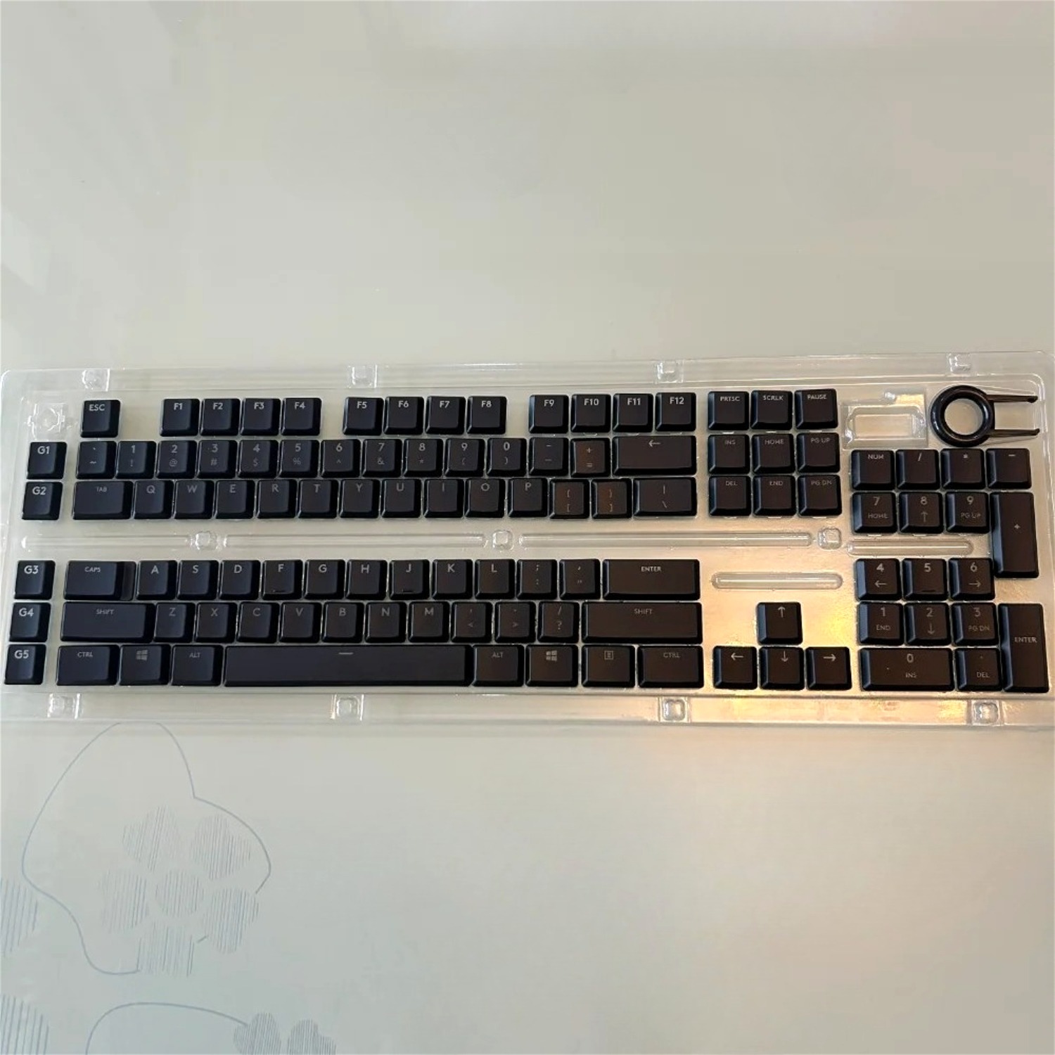 Transparent low axis keycaps c - Keyboard Gaming Transparent ulasan dan harga