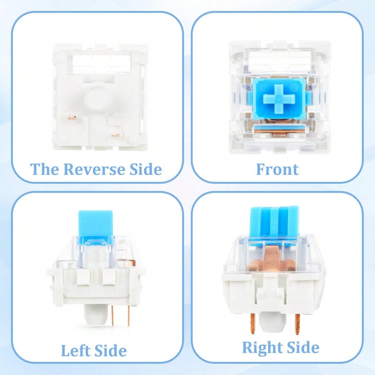 100 Practical Blue Switches, H - Keyboard Gaming Blue Switch ulasan dan harga