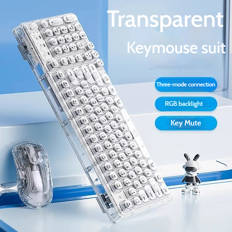 Leilin Z99 Ice Transparent Wir - Keyboard Gaming Transparent ulasan dan harga