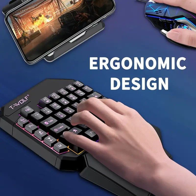FocusOnPC TF900 2-in-1 Mobile  - Gaming Keyboard Hand ulasan dan harga