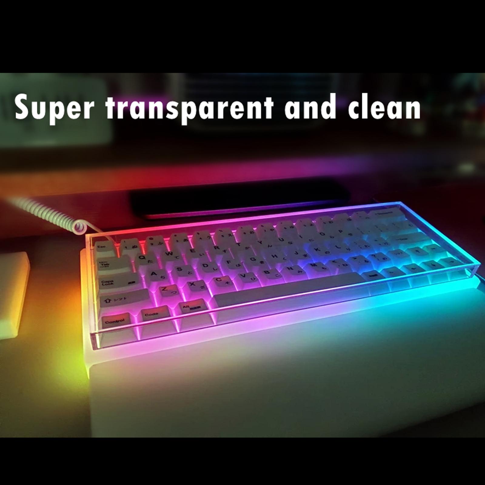 Acrylic Mechanical Keyboard Du - Gaming Keyboard Ergo ulasan dan harga