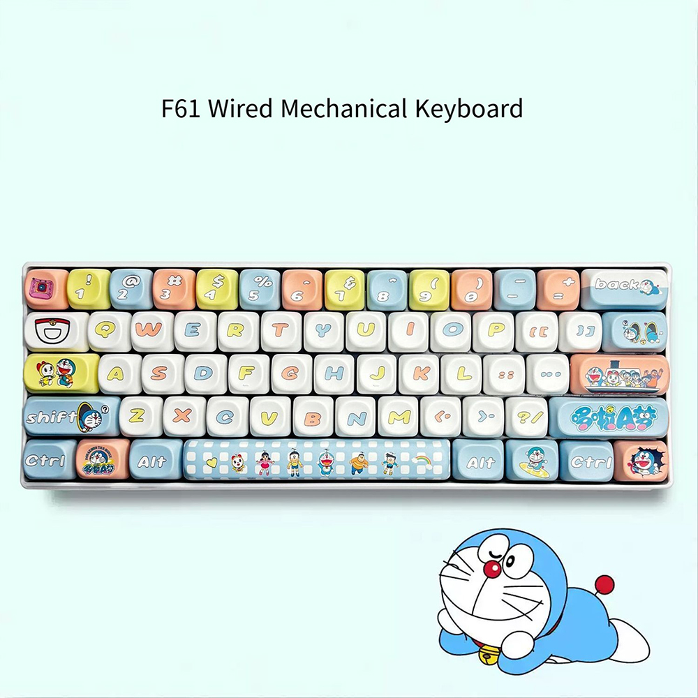Crayon Shin-Chan 61 Keys Mecha - Keyboard Gaming Blue Switch ulasan dan harga