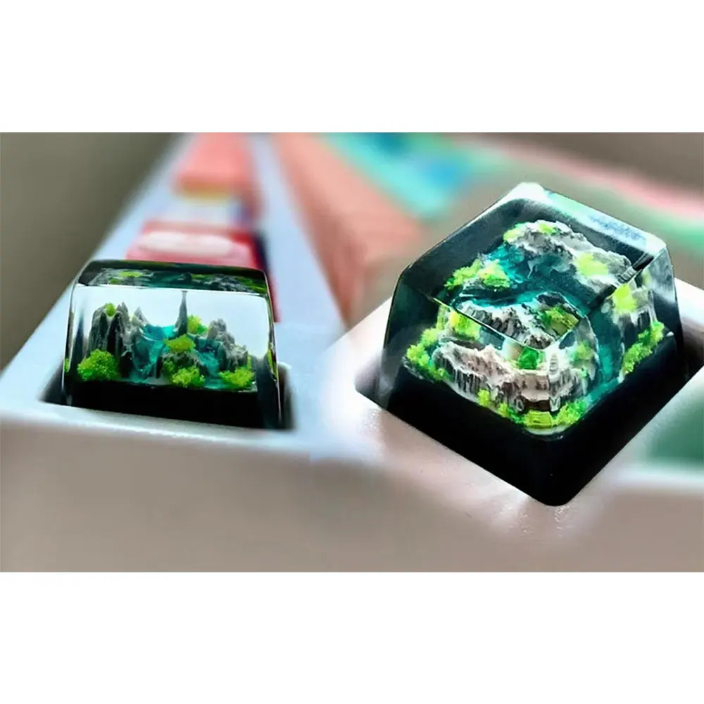 Mountain and Sea Keycaps Artis - Gaming Keyboard No Rgb ulasan dan harga