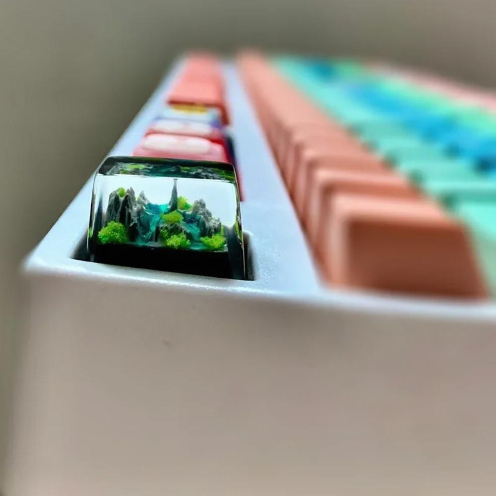 Mountain and Sea Keycaps Artis - Gaming Keyboard No Rgb ulasan dan harga