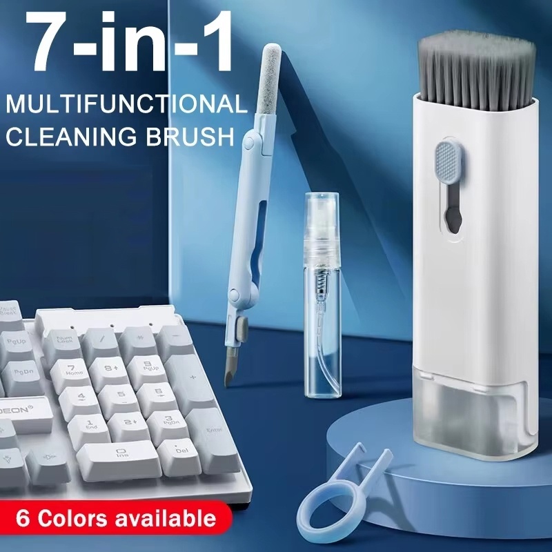 7 In 1 Keyboard Cleaner Brush  - Keycap Puller Ring ulasan dan harga