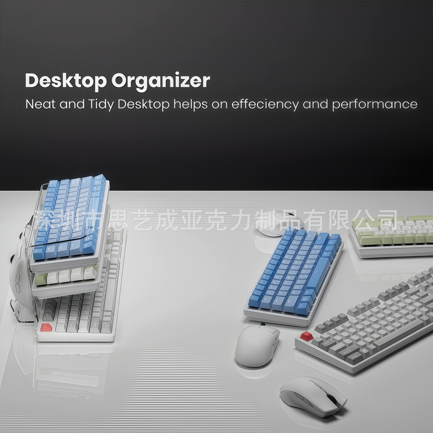 New 3-layer Acrylic Keyboard H - Keyboard Gaming Transparent ulasan dan harga