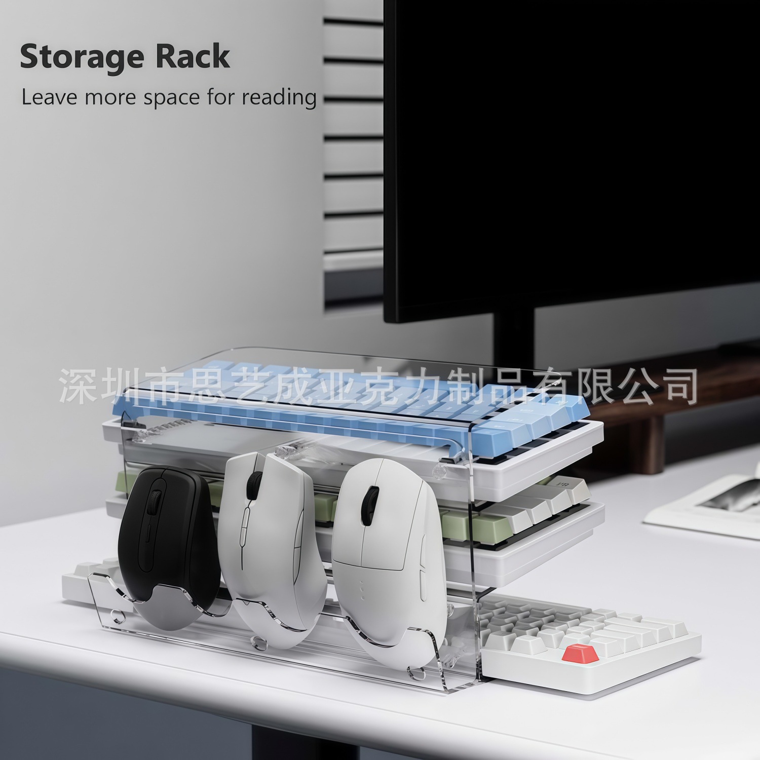 New 3-layer Acrylic Keyboard H - Keyboard Gaming Transparent ulasan dan harga