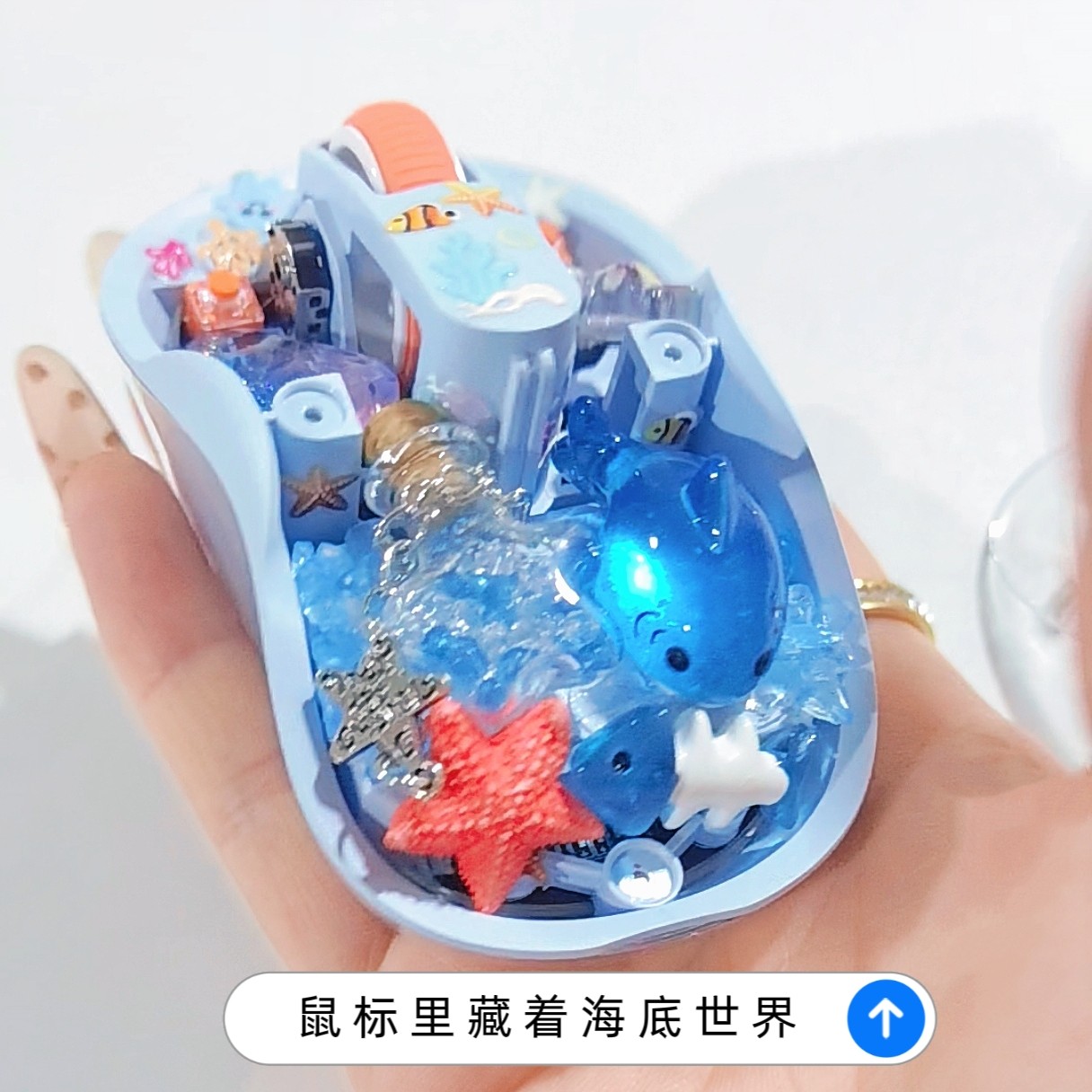 Whale/Starfish Handmade Transp - Keyboard Gaming Transparent ulasan dan harga